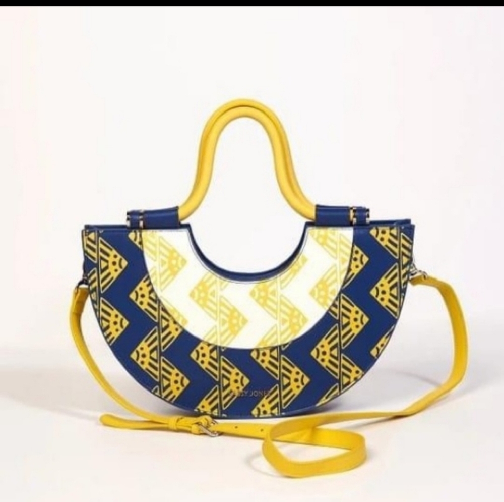 Sassy Jones Blue/Yellow Vanessa Handbag